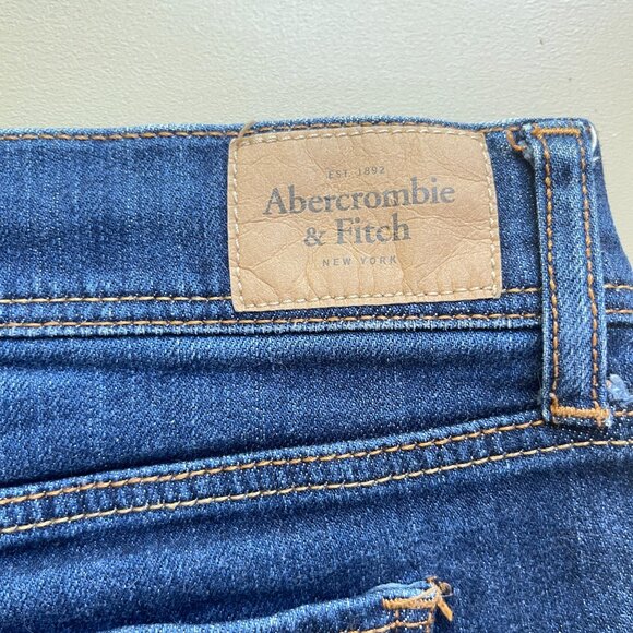 Abercrombie & Fitch Shorts Blue Denim Jean 6 W28 - Picture 3 of 7